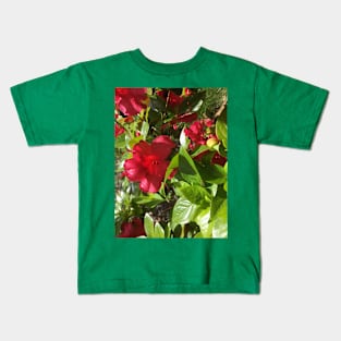 A Jungle of Red Azaleas Kids T-Shirt